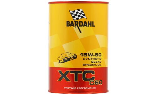 Масло моторное Bardahl XTC C60 15w50 синтетическое, API SN/CF, ACEA A3/B4, универсальное, 1л, арт. 324039/324040