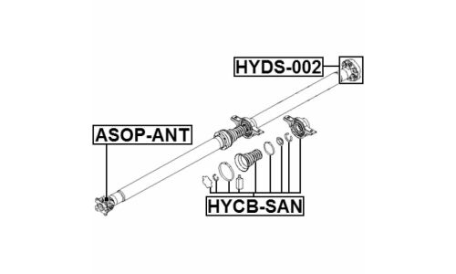 Подшипник карданного вала Febest, арт. HYCB-SAN