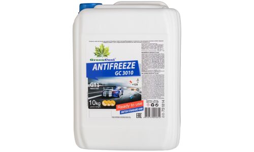 Антифриз GreenCool Antifreeze GC3010, G11, синий, -40°C, 10кг, арт. 751814