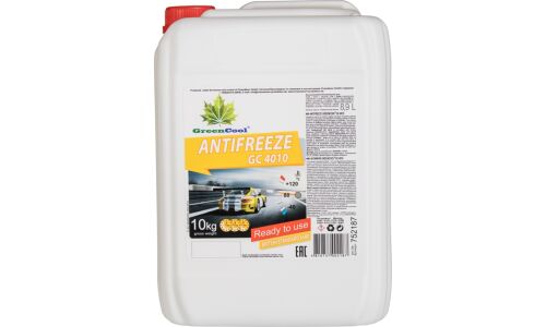 Антифриз GreenCool Antifreeze GC4010, G11, жёлтый, -40°C, 10кг, арт. 752187