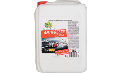 Антифриз GreenCool Antifreeze GC5010, G12, красный, -40°C, 10кг, арт. 751821