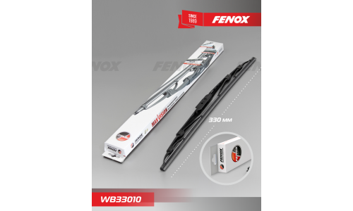 Щётка стеклоочистителя Fenox 330мм (13") каркасная, летняя, крепление J-Hook, 1 шт, арт. WB33010