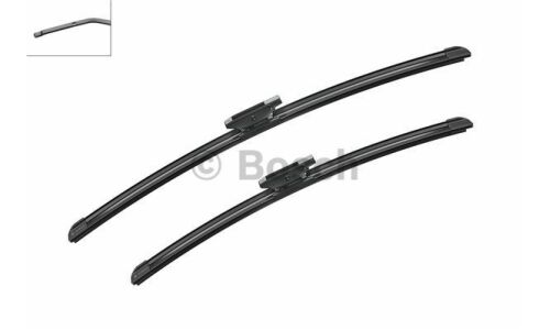 Щётки стеклоочистителя Bosch Aerotwin 550мм (22") + 475мм (19") бескаркасные, всесезонные, со спойлером, крепление Bayonet, комплект 2 шт, арт. 3 397 014 173