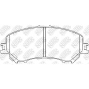 Колодки тормозные дисковые NiBK, комплект на ось (4 шт), арт. PN2804