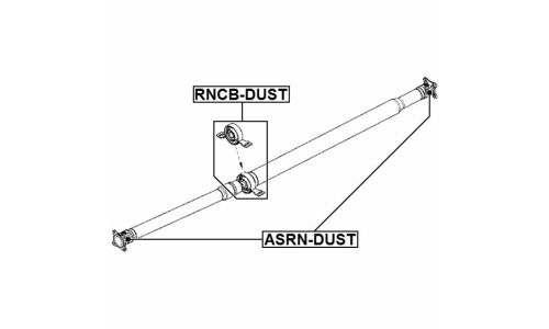 Крестовина карданного вала 19x55.5 Febest, арт. ASRN-DUST