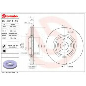 Диск тормозной Brembo вентилируемый, арт. 09B61410
