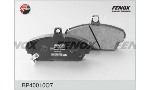 Колодки тормозные дисковые Fenox, передние, комплект на ось (4 шт), арт. BP40010O7