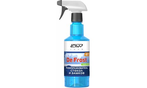 Размораживатель стёкол и замков Lavr Universal Defroster –80°С, бутылка с триггером 500мл, арт. Ln1302-L