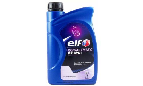 Масло трансмиссионное Elf RenaultMatic D3 Syn, синтетическое, DP0, для АКПП, 1л, арт. 156908