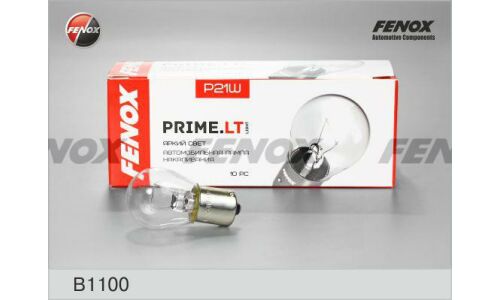 Лампа Fenox Prime.LT P21W (BA15s, S25), 12В, 21Вт, 2900К, арт. B1100