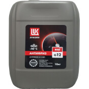 Антифриз Лукойл, OAT, G12, красный, -40°C, 10кг, арт. 227390