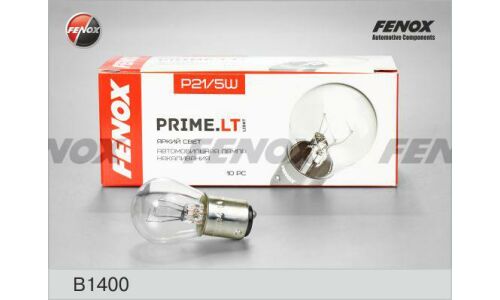Лампа Fenox Prime.LT P21/5W (BAY15d, S25), 12В, 21/5Вт, 2900К, арт. B1400