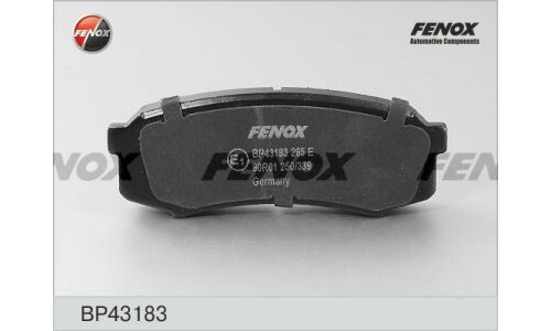 Колодки тормозные дисковые Fenox задние, комплект на ось (4 шт), арт. BP43183