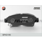 Колодки тормозные дисковые Fenox передние, комплект на ось (4 шт), арт. BP43195