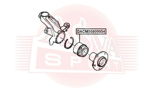 Подшипник ступицы Asva, арт. DACM55900054
