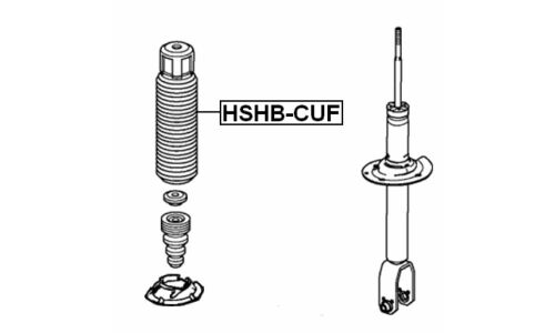 Пыльник амортизатора Febest, арт. HSHB-CUF