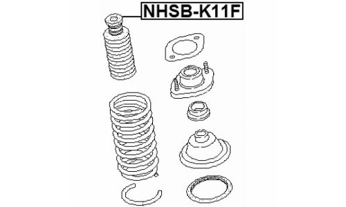 Пыльник амортизатора Febest, арт. NSHB-K11F