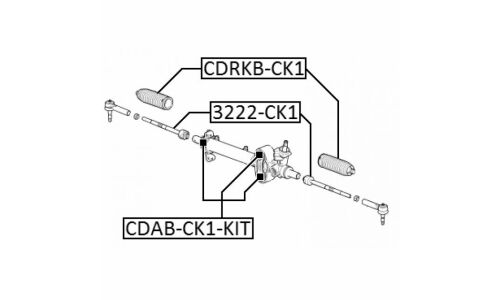 Тяга рулевая Febest, арт. 3222-CK1