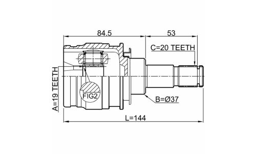 ШРУС Febest, задний, внутренний, арт. 0111-ALA49R