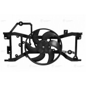 Вентилятор охлаждения радиатора Luzar, с кожухом, для Lada Vesta, Renault Logan, арт. LFK 0978