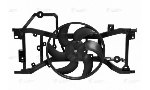 Вентилятор охлаждения радиатора Luzar, с кожухом, для Lada Vesta, Renault Logan, арт. LFK 0978
