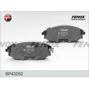 Колодки тормозные дисковые Fenox, передние, комплект на ось (4 шт), арт. BP43202
