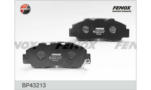 Колодки тормозные дисковые Fenox, комплект на ось (4 шт), арт. BP43213