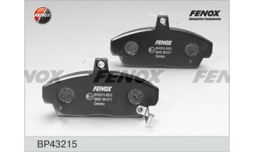 Колодки тормозные дисковые Fenox, передние, комплект на ось (4 шт), арт. BP43215