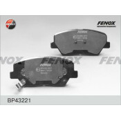Колодки тормозные дисковые Fenox, передние, комплект на ось (4 шт), арт. BP43221