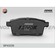 Колодки тормозные дисковые Fenox, комплект на ось (4 шт), арт. BP43226