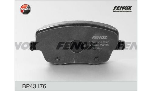 Колодки тормозные дисковые Fenox, передние, комплект на ось (4 шт), арт. BP43176