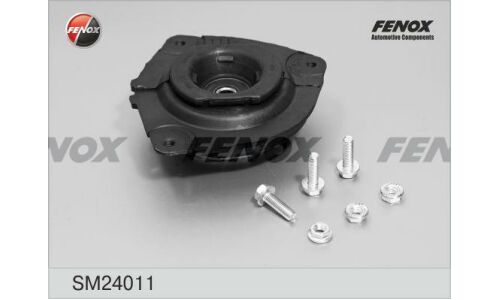 Комплект амортизационной опоры Fenox (опора + гайка 3 шт + болт 3 шт), передний, левый, арт. SM24011