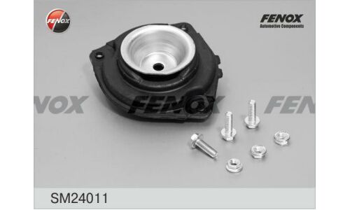 Комплект амортизационной опоры Fenox (опора + гайка 3 шт + болт 3 шт), передний, левый, арт. SM24011