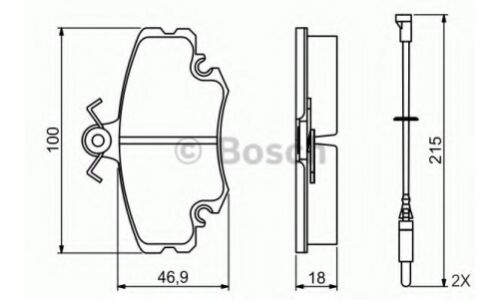Колодки тормозные Bosch дисковые, арт. 0 986 495 212