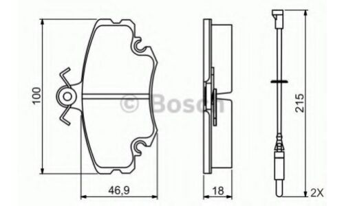 Колодки тормозные Bosch дисковые, арт. 0 986 495 212