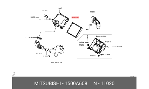 Фильтр воздушный Mitsubishi, арт. 1500A608
