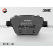 Колодки тормозные дисковые Fenox, задние, комплект на ось (4 шт), арт. BP43178