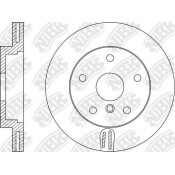 Диск тормозной NiBK, арт. RN1590