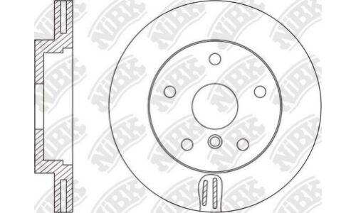 Диск тормозной NiBK, арт. RN1590