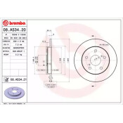 Диск тормозной Brembo, арт. 08A53421