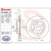 Диск тормозной Brembo вентилируемый, арт. 09B63611