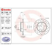 Диск тормозной Brembo, арт. 0871651X