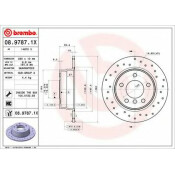 Диск тормозной Brembo, арт. 0897871X