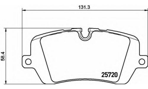 Колодки тормозные дисковые Brembo, комплект на ось (4 шт), арт. P44021