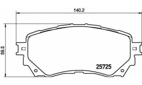 Колодки тормозные дисковые Brembo, комплект на ось (4 шт), арт. P49048