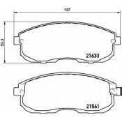 Колодки тормозные дисковые Brembo, комплект на ось (4 шт), арт. P79030