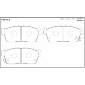 Колодки тормозные jFBK дисковые, арт. HN-443