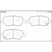 Колодки тормозные jFBK дисковые, арт. HN-506