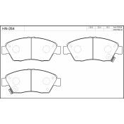 Колодки тормозные jFBK дисковые, арт. HN-264