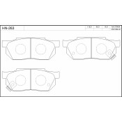 Колодки тормозные jFBK дисковые, арт. HN-263